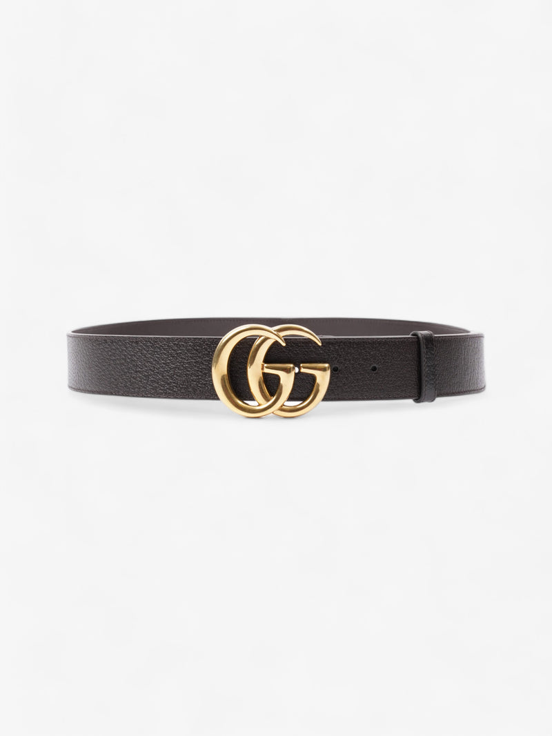  Gucci Reversible Double G Buckle Belt Black/Brown / Gold Leather 100cm 40