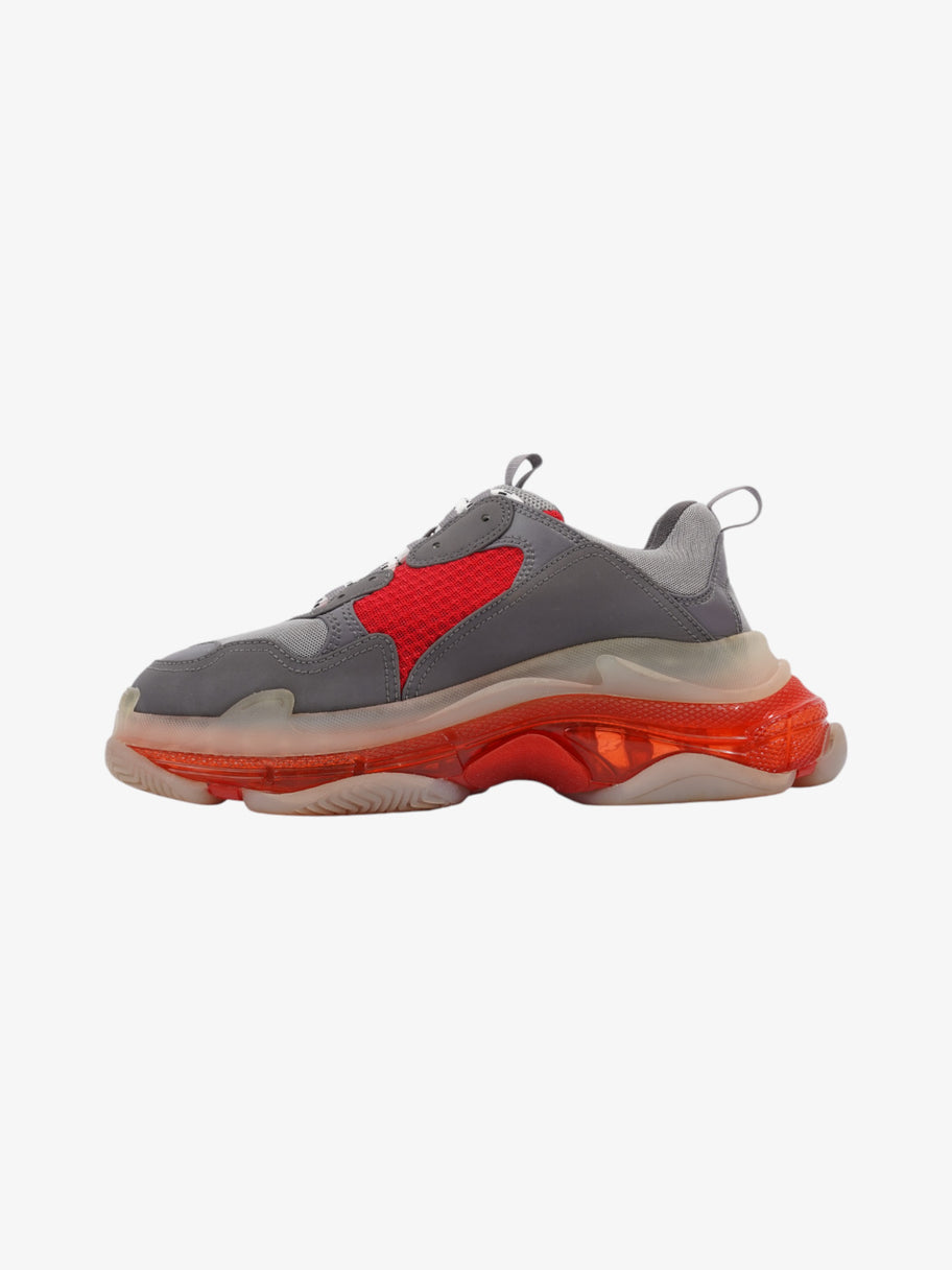 Balenciaga Triple S Clear Sole Grey / Red Mesh EU 42 UK 8 Image 3