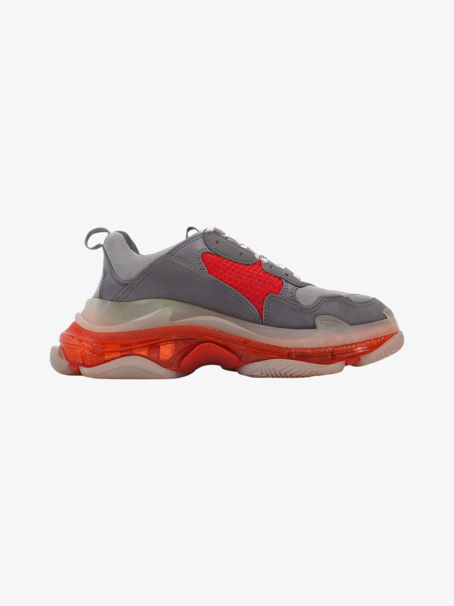 Balenciaga Triple S Clear Sole Grey / Red Mesh EU 42 UK 8 Image 4