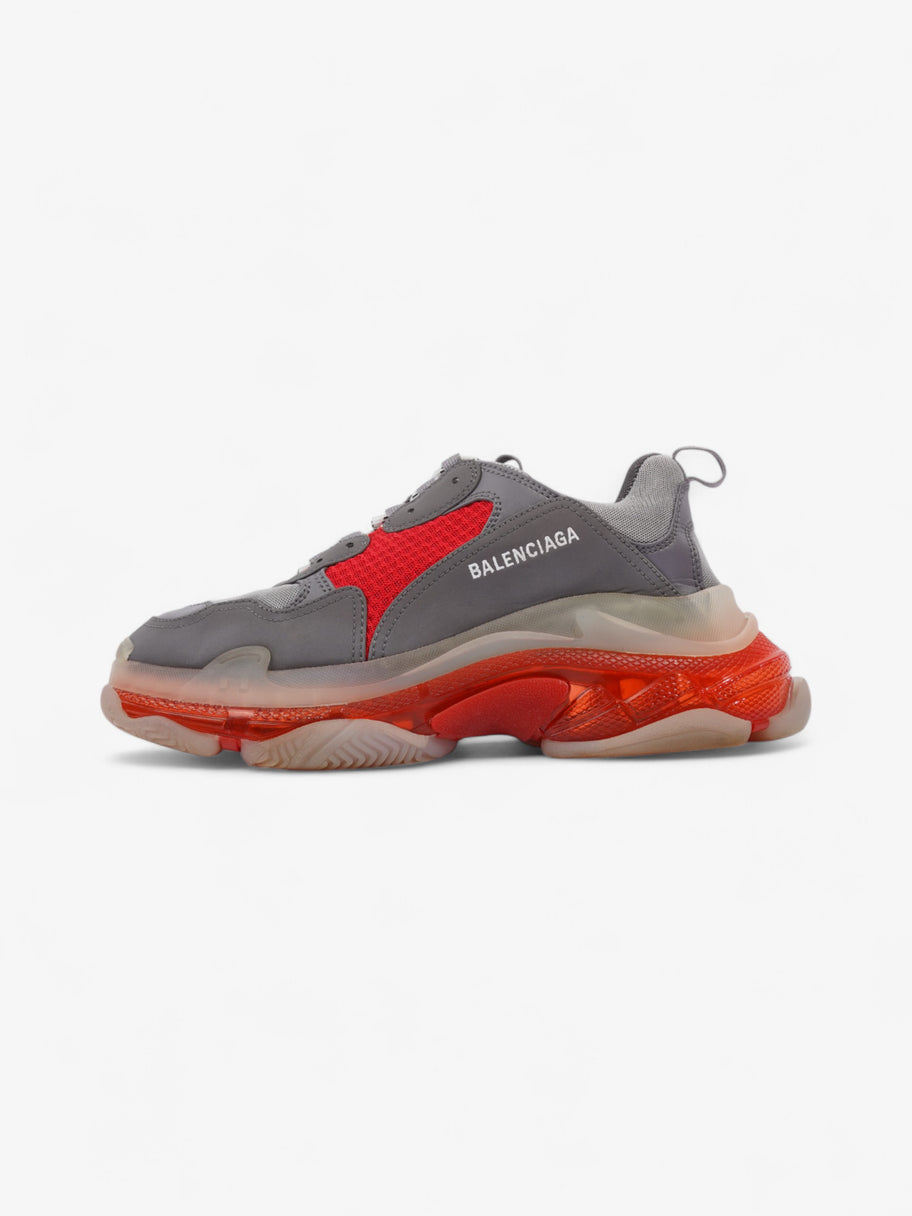 Balenciaga Triple S Clear Sole Grey / Red Mesh EU 42 UK 8 Image 5