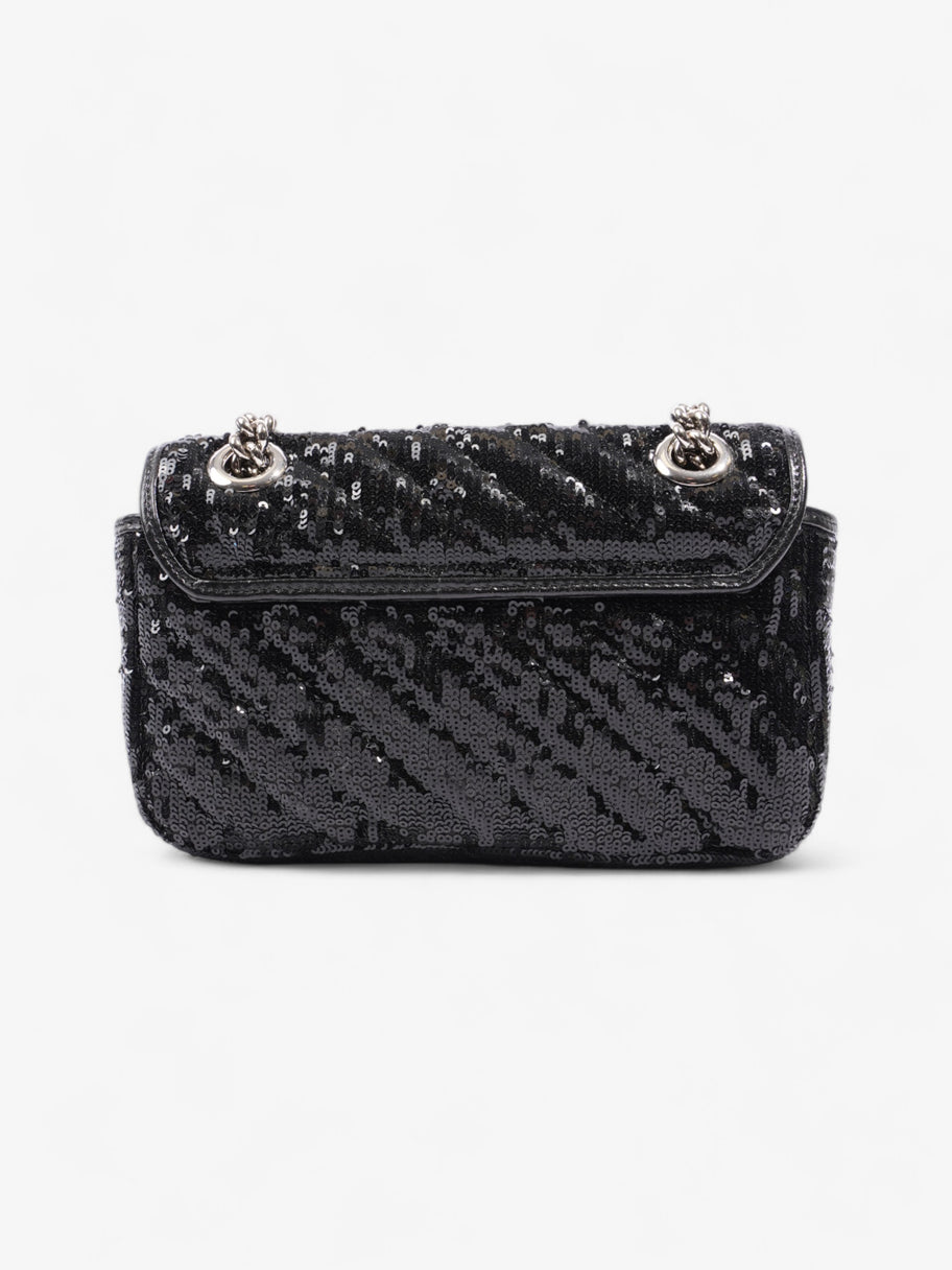 Gucci GG Marmont Black Sequin Mini Image 4