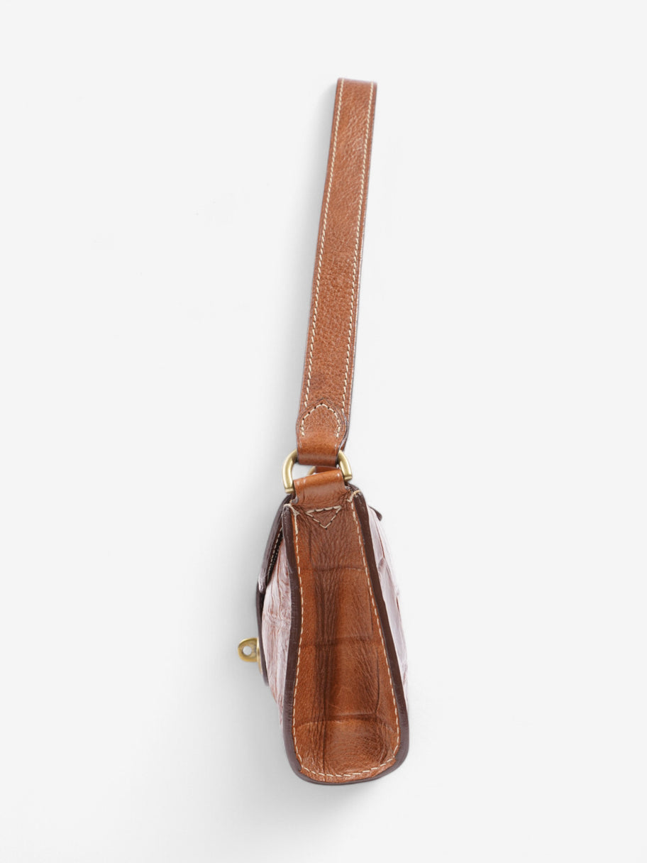 Mulberry Zinia Brown Embossed Leather Image 3