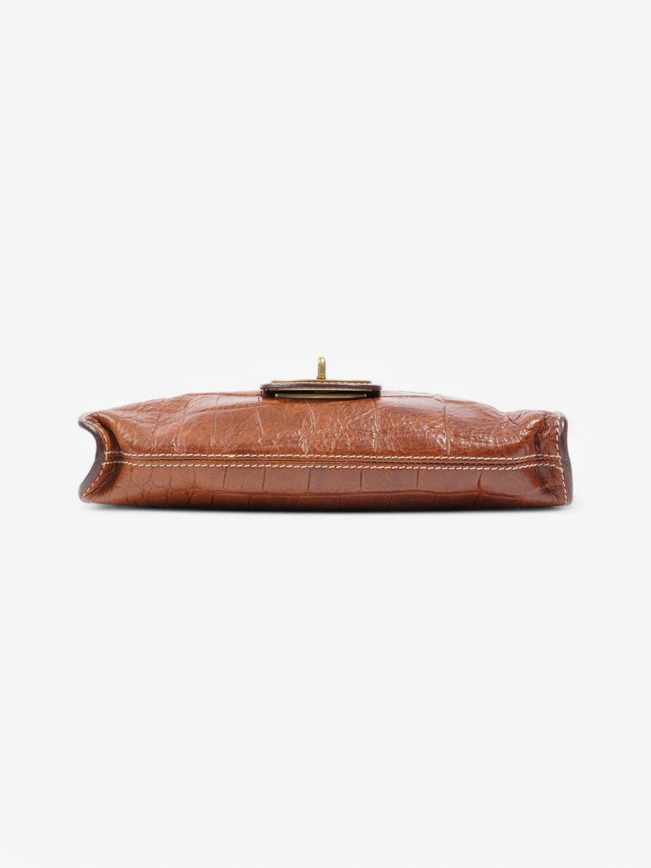 Mulberry Zinia Brown Embossed Leather Image 6