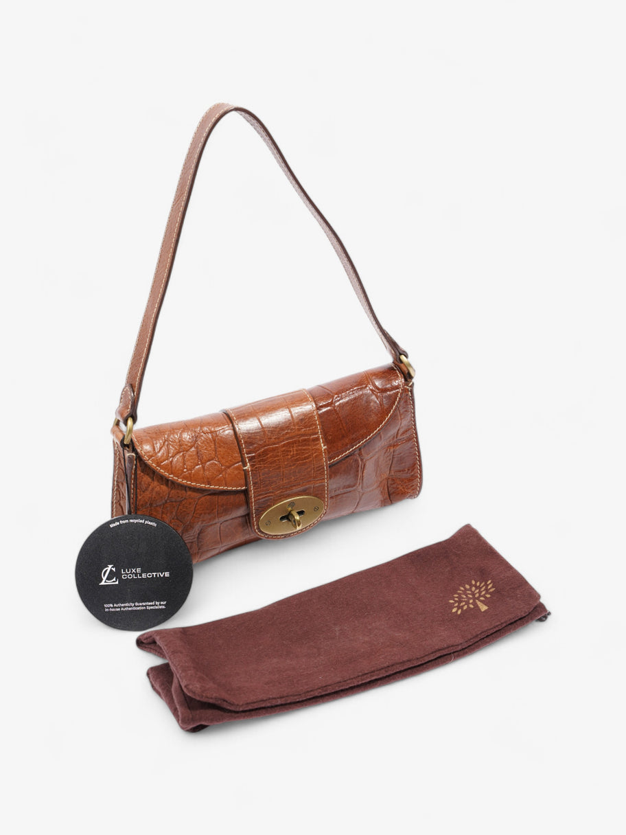 Mulberry Zinia Brown Embossed Leather Image 9