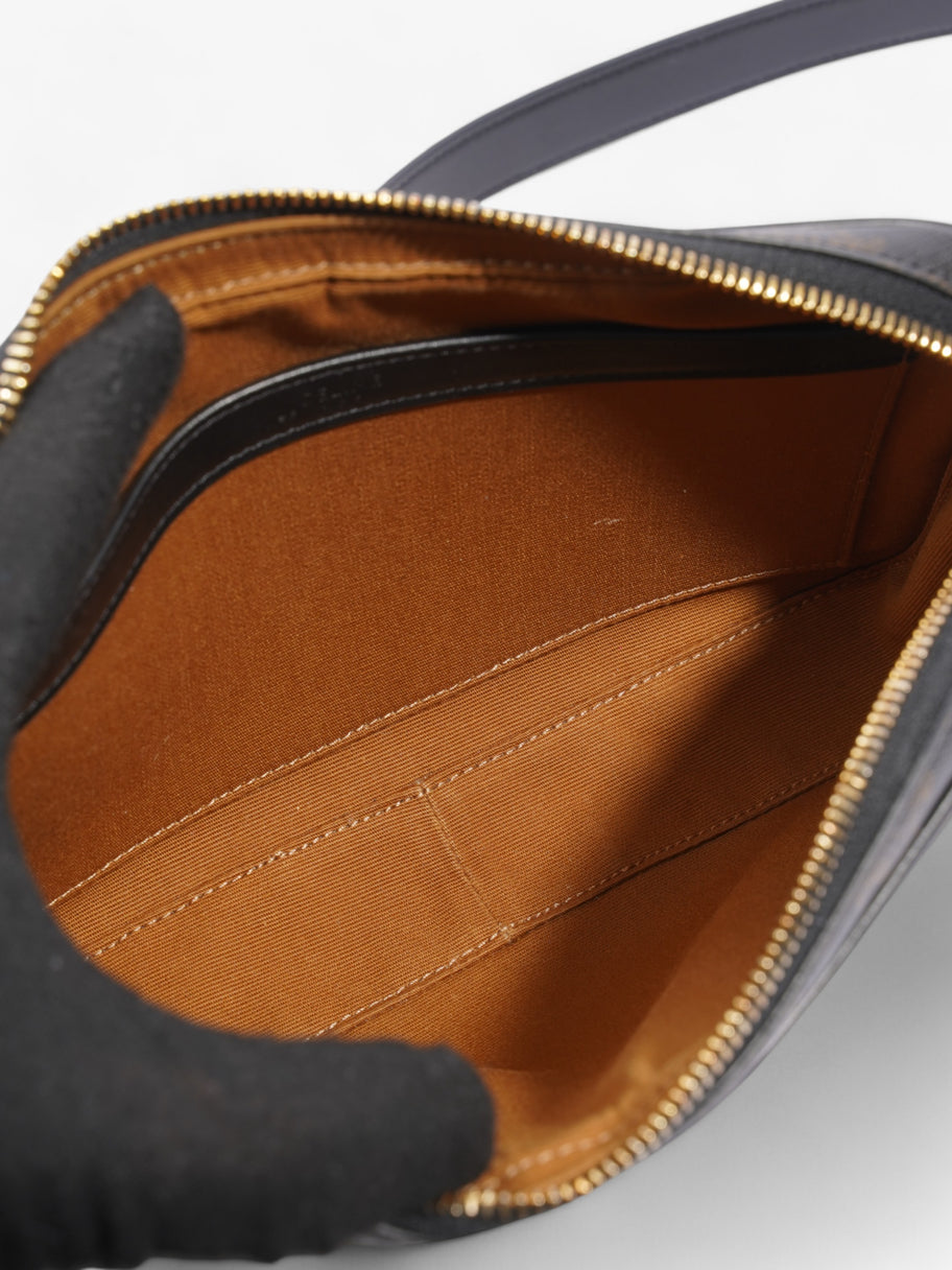 Celine Triomphe Messenger Bag Black / Brown Canvas Medium Image 7
