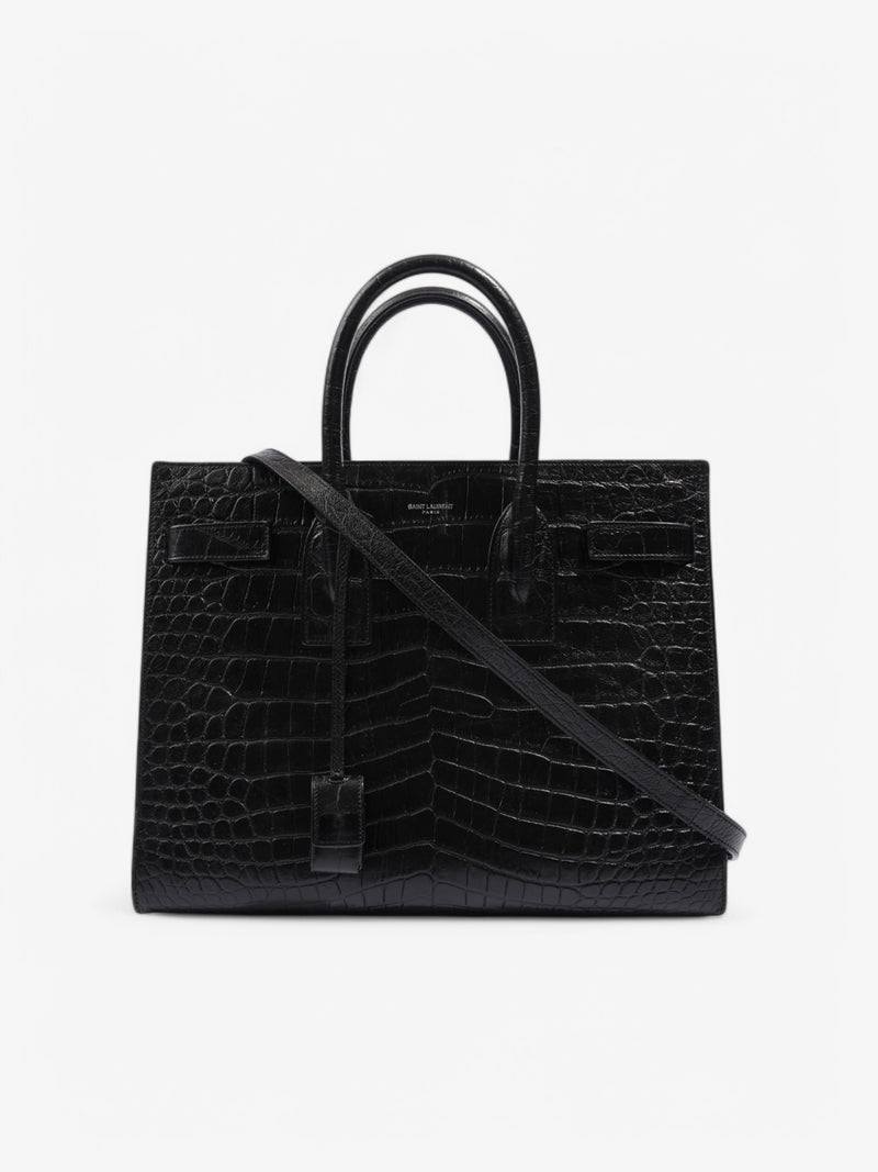 Saint Laurent Sac De Jour Black Embossed Leather Small