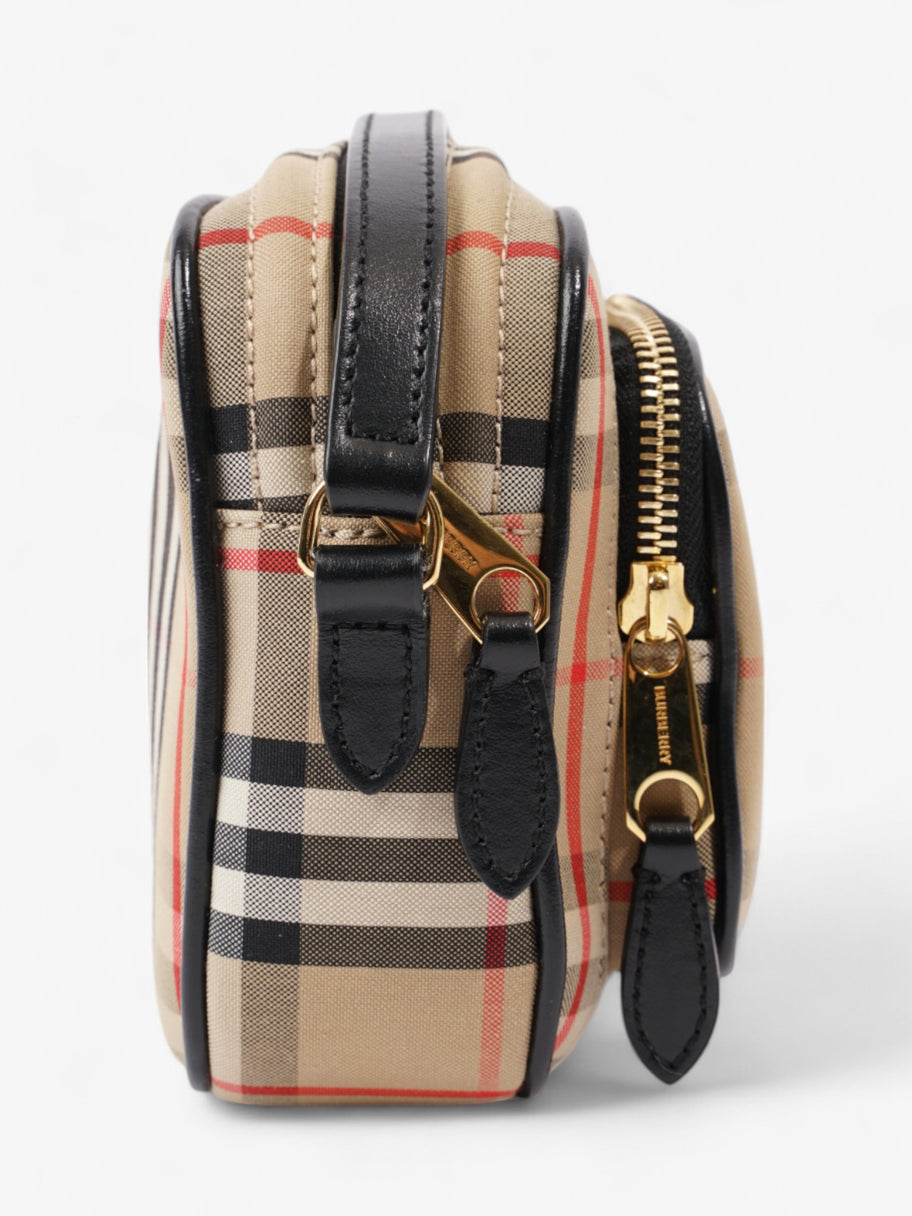 Burberry Camera Bag Vintage Check / Black Canvas Small Image 5