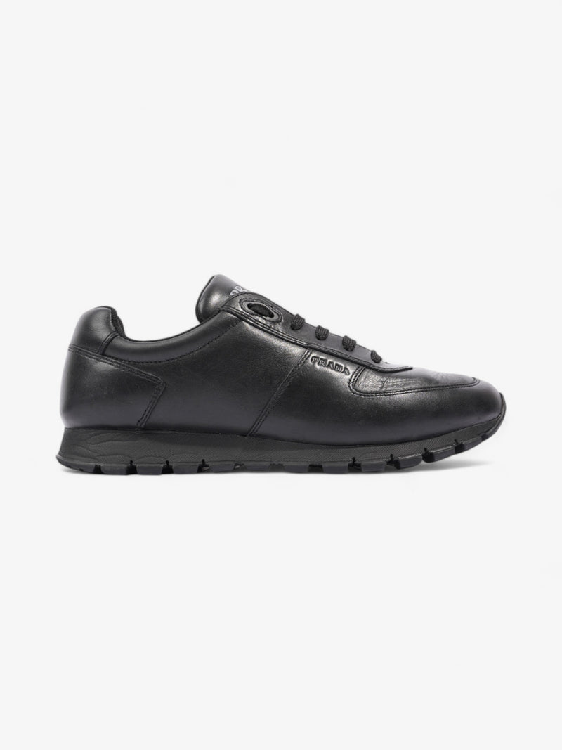  Prada Runners Black Leather EU 41 UK 7