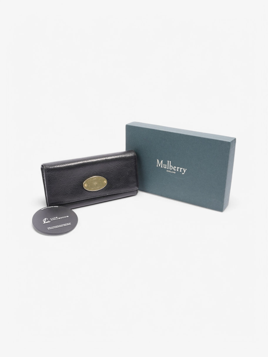 Mulberry Continental Plaque Purse Black Leather Image 6