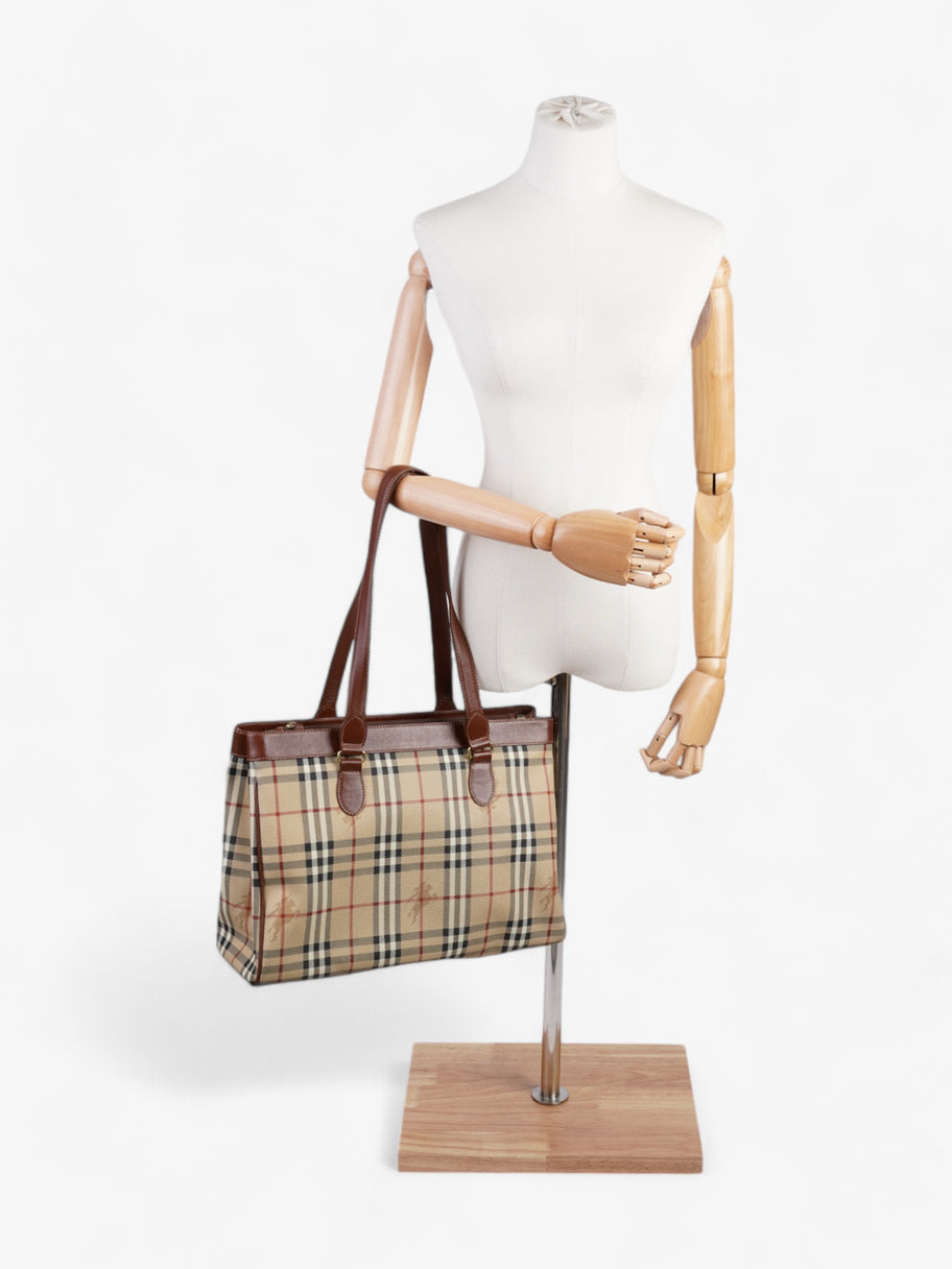 Burberry Check Tote Haymarket Check Canvas Image 2