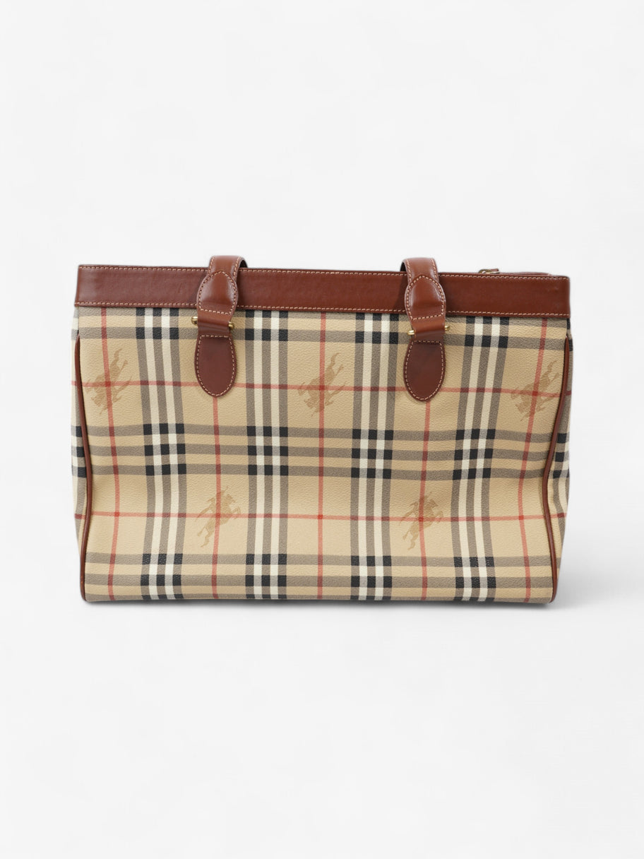 Burberry Check Tote Haymarket Check Canvas Image 5