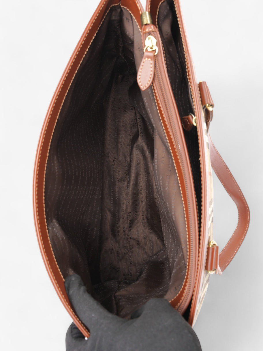 Burberry Check Tote Haymarket Check Canvas Image 10