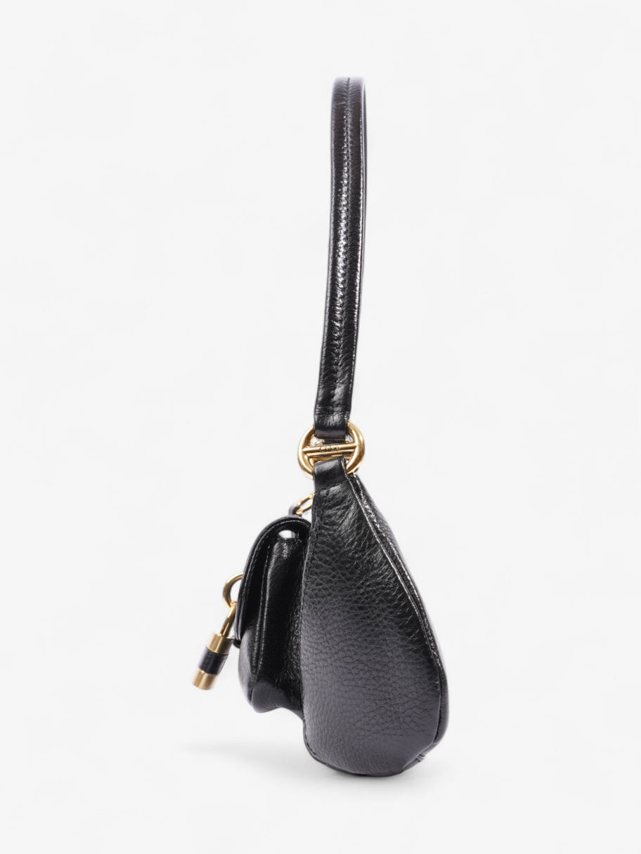 Chloe The 99 Padlock Shoulder Bag Black Leather Image 3