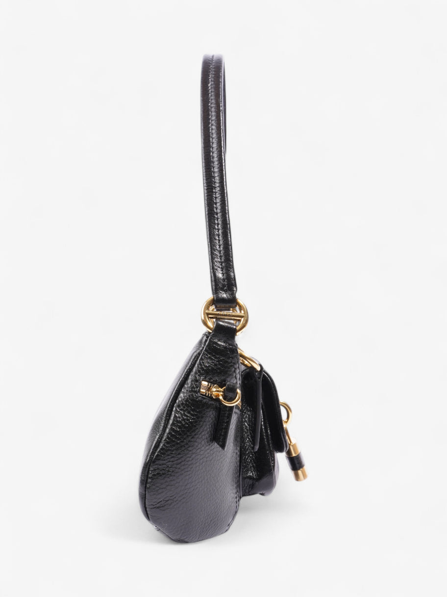Chloe The 99 Padlock Shoulder Bag Black Leather Image 5