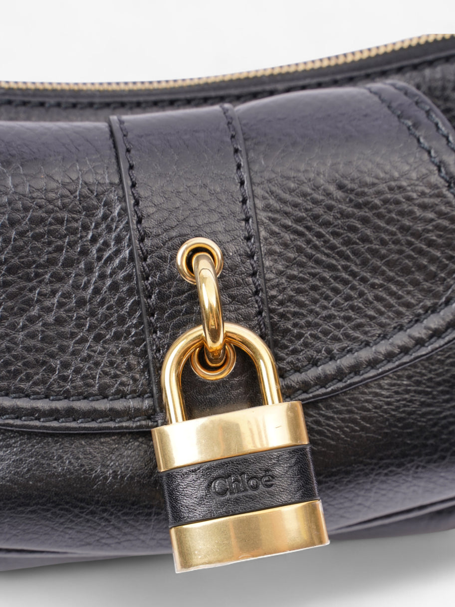 Chloe The 99 Padlock Shoulder Bag Black Leather Image 7