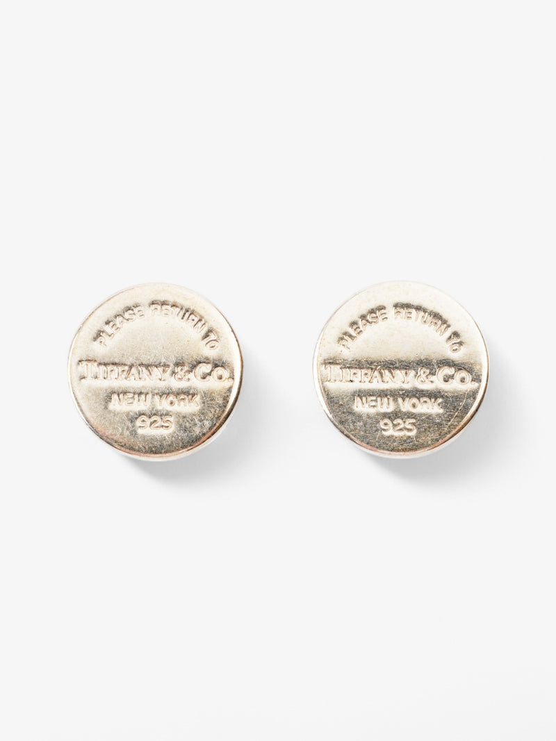  Tiffany and Co Return to Tiffany Round Earrings Silver Silver Sterling