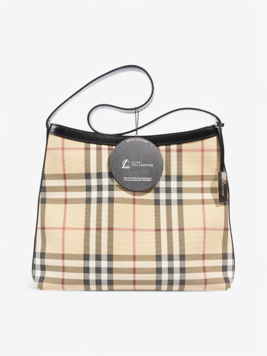 Burberry Shoulder Bag Check Coated Canvas Image 10