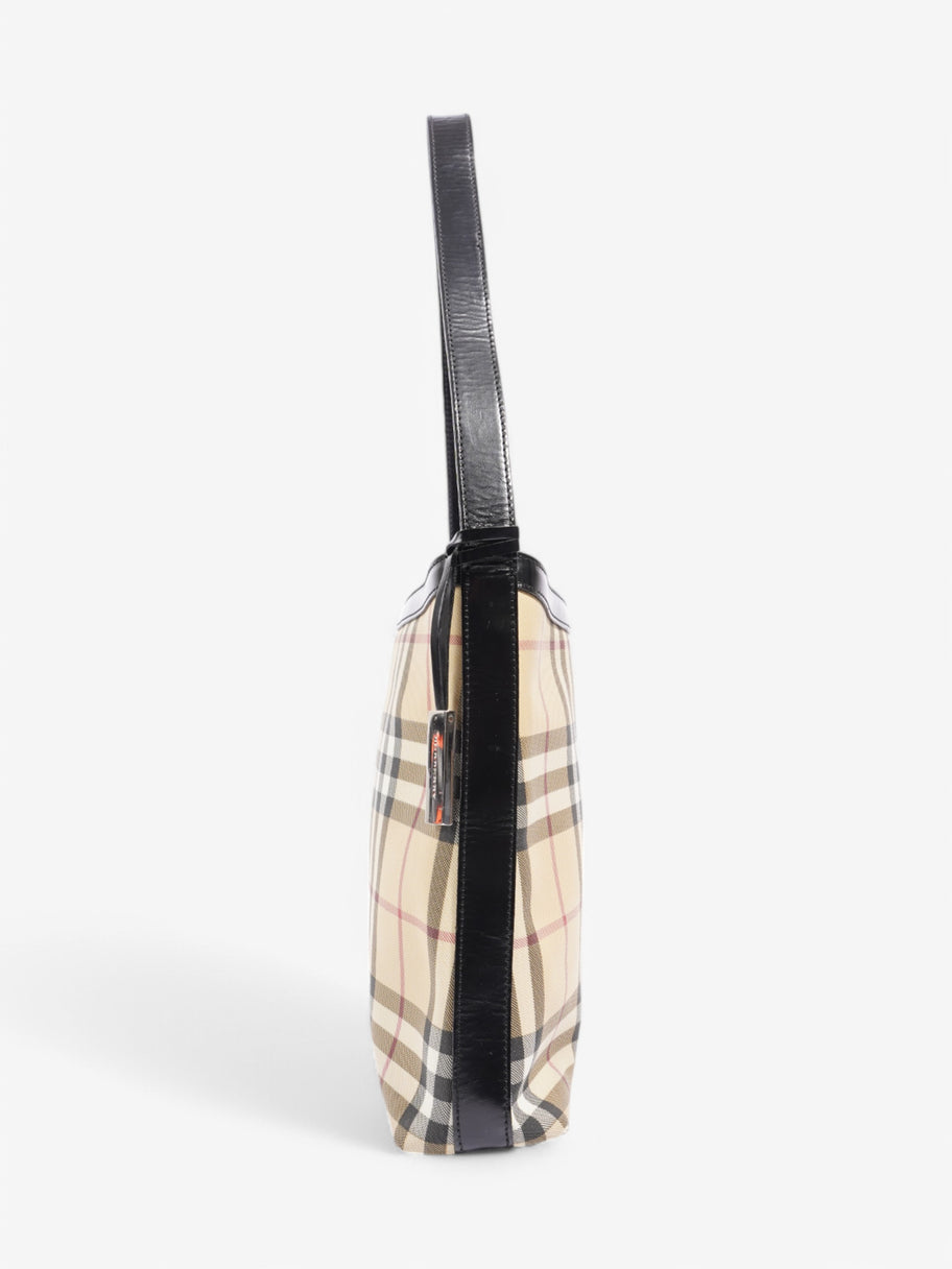 Burberry Shoulder Bag Check Coated Canvas Image 3