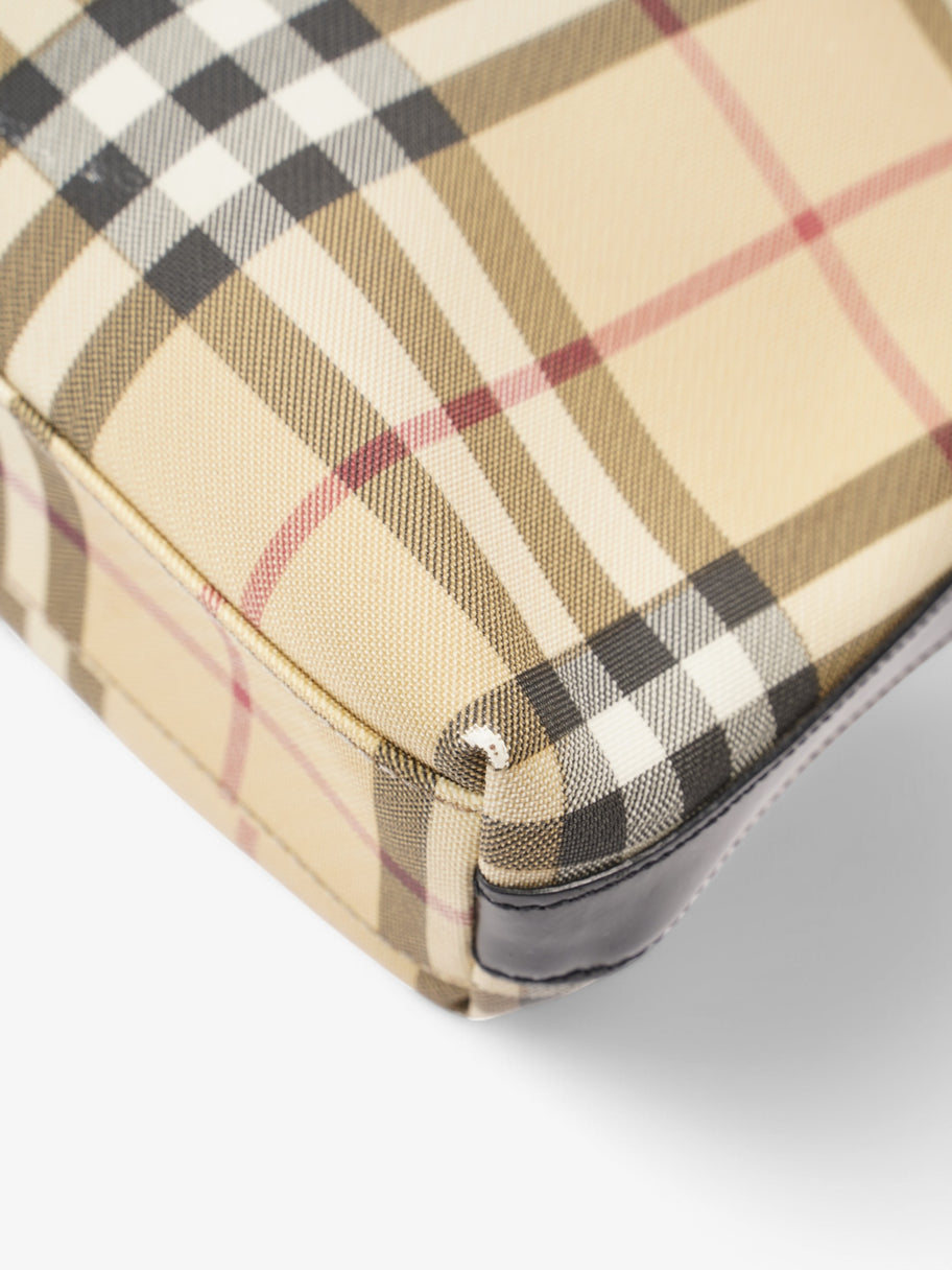 Burberry Shoulder Bag Check Coated Canvas Image 7