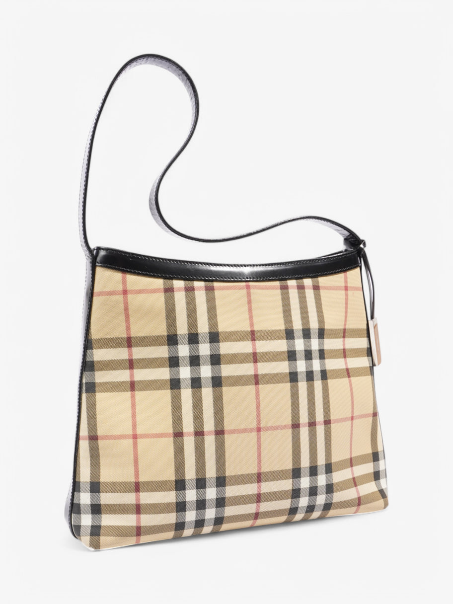 Burberry Shoulder Bag Check Coated Canvas Image 8