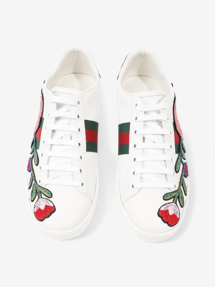 Gucci Ace Embroidered Floral Sneakers  White  / Floral Leather EU 38 UK 5 Image 8