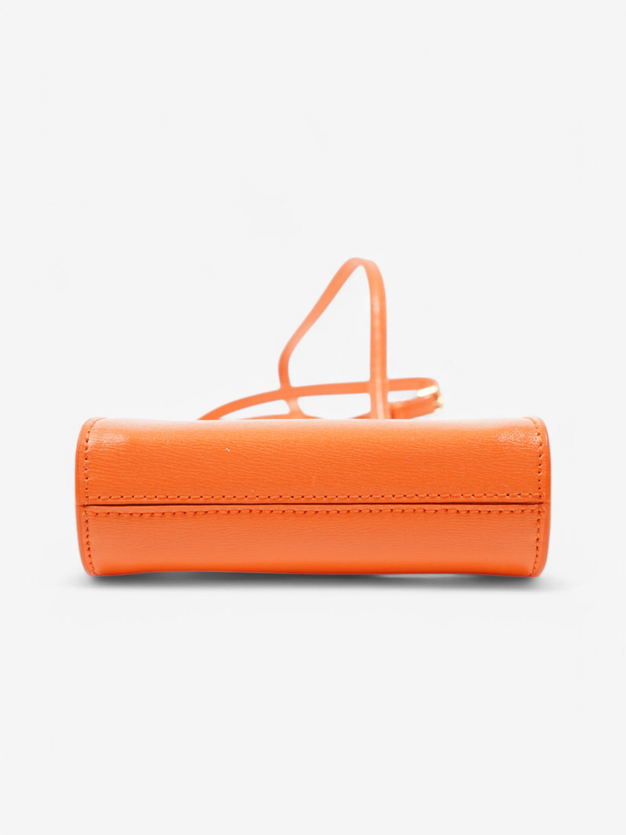 Alexander McQueen Crossbody Phone Holder Orange Leather Image 6
