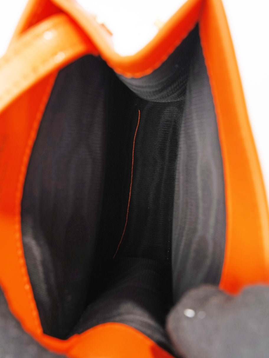 Alexander McQueen Crossbody Phone Holder Orange Leather Image 7
