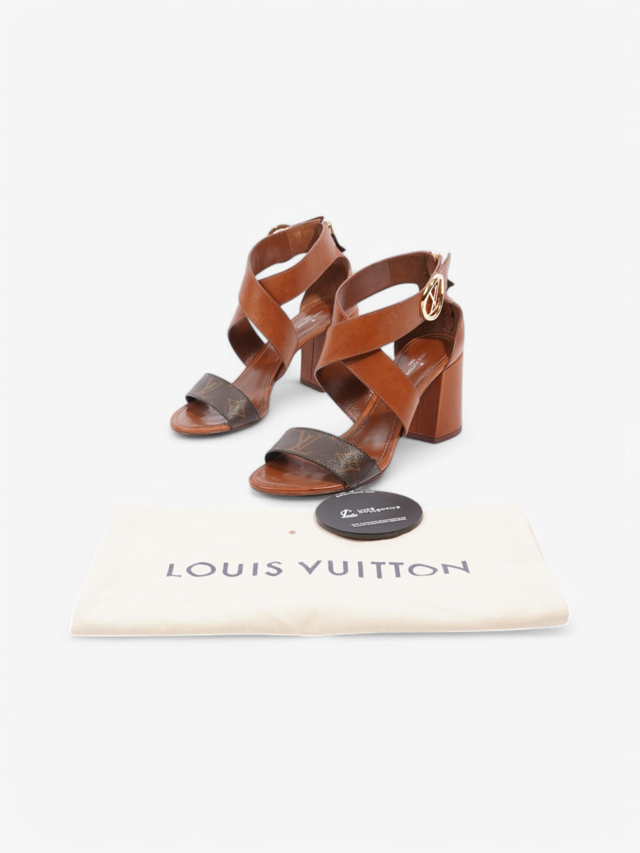 Louis Vuitton Horizon Sandals 70 Brown / Monogram Leather EU 38.5 UK 5.5 Image 10
