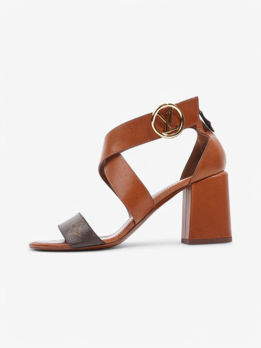 Louis Vuitton Horizon Sandals 70 Brown / Monogram Leather EU 38.5 UK 5.5 Image 5