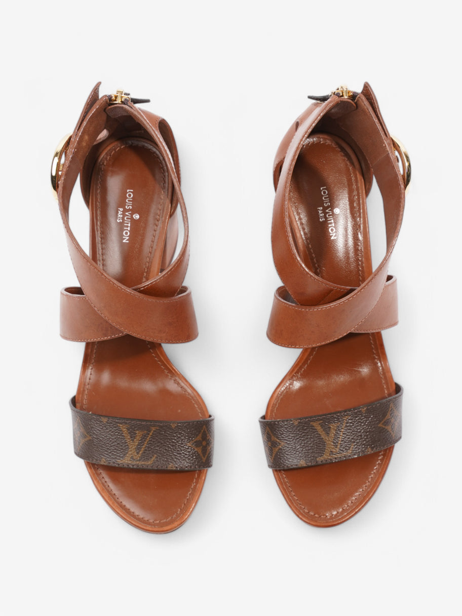 Louis Vuitton Horizon Sandals 70 Brown / Monogram Leather EU 38.5 UK 5.5 Image 8