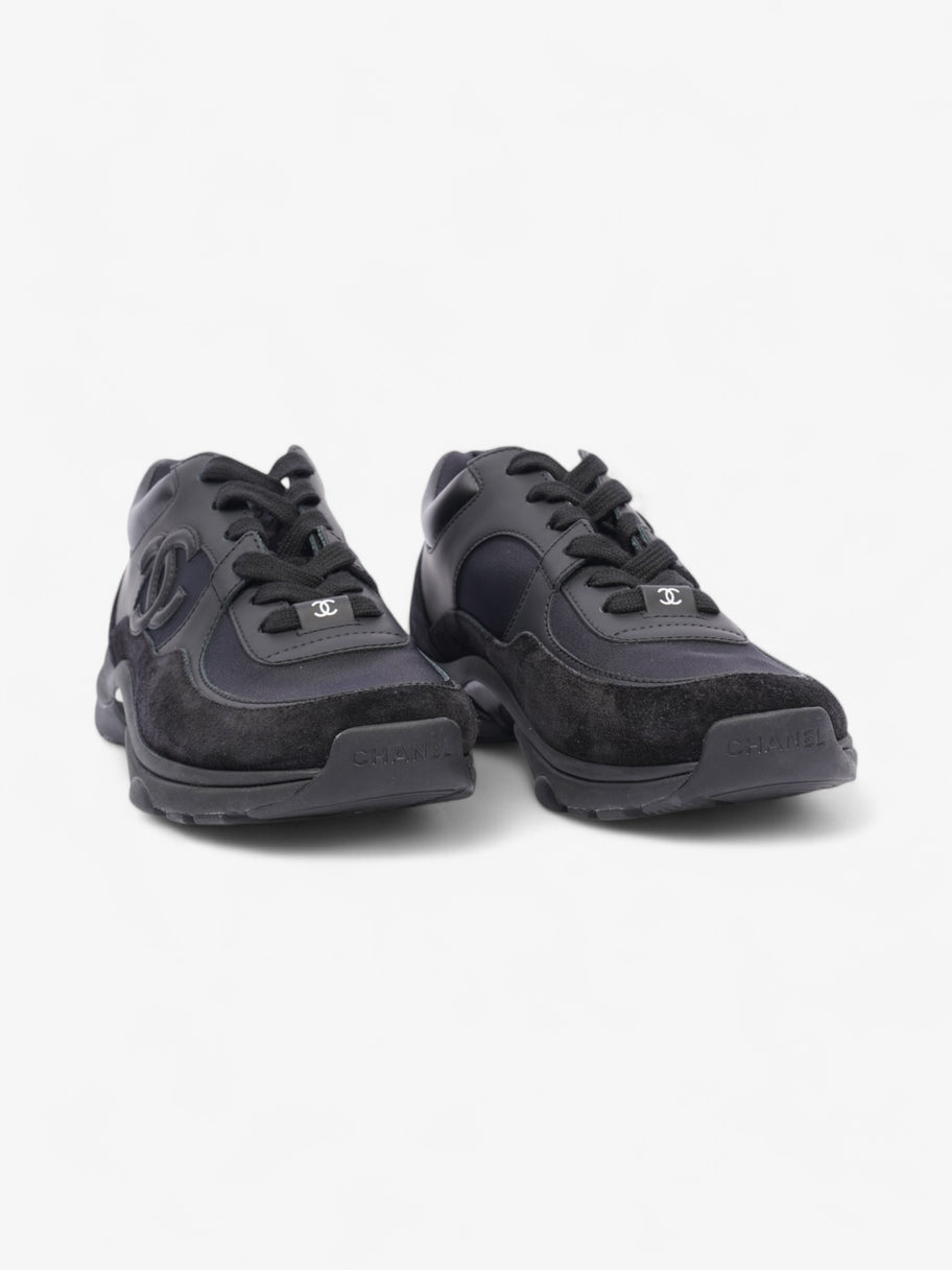 Chanel CC Logo Black Suede EU 37 UK 4 Image 2