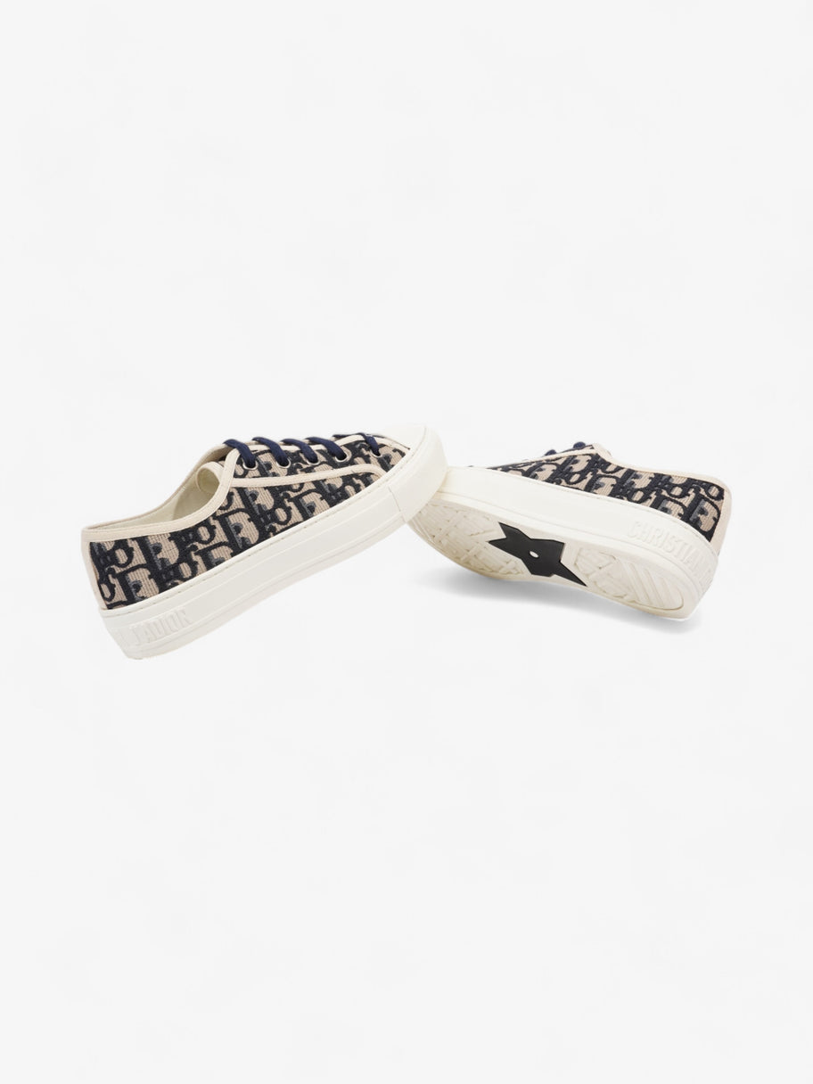 Christian Dior Walk'n'Dior Sneaker Beige / Navy / White Canvas EU 36.5 UK 3.5 Image 9