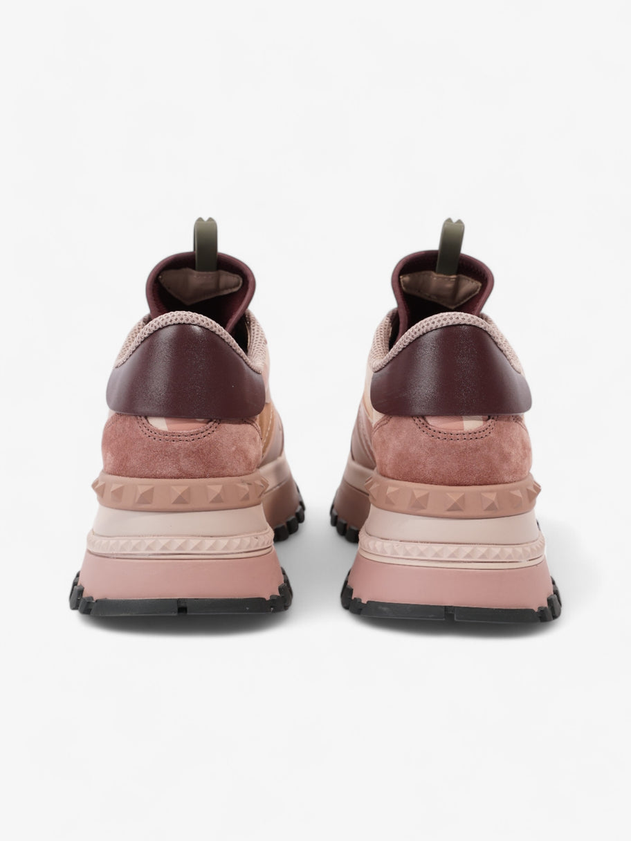 Valentino Rockrunner Up Sneakers Pink / Beige  / Maroon  Leather EU 38 UK 5 Image 5
