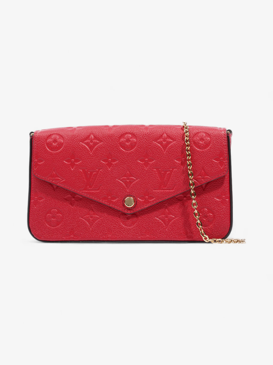 Louis Vuitton Pochette Felicie Monogram Empreinte / Red Empreinte Leather Image 1