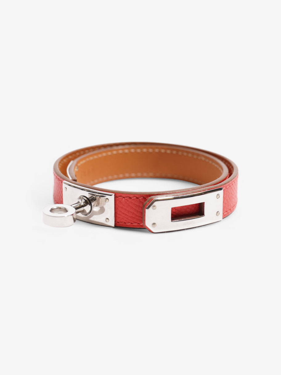 Hermes Kelly Double Tour Wrap Bracelet red Red Leather Image 2
