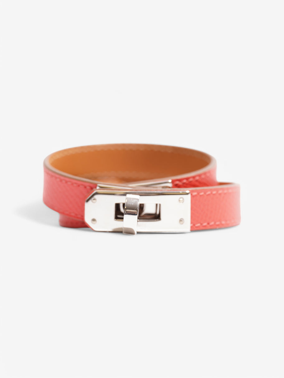 Hermes Kelly Double Tour Wrap Bracelet red Red Leather Image 4