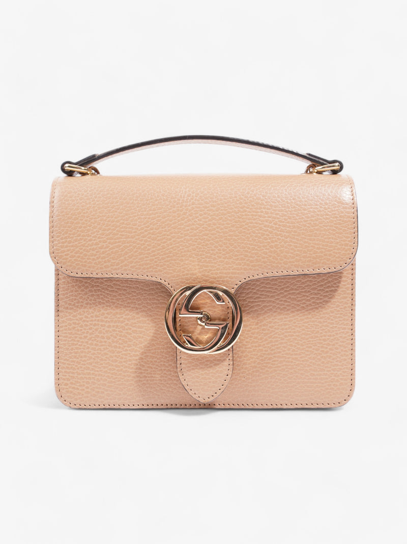  Gucci Dollar Interlocking G Camelia Calfskin Leather Small