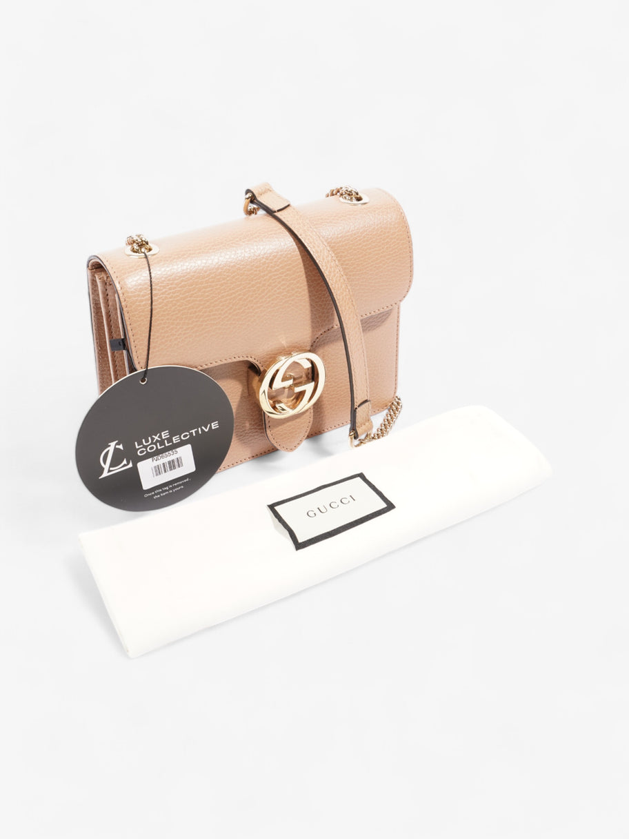 Gucci Dollar Interlocking G Camelia Calfskin Leather Small Image 9