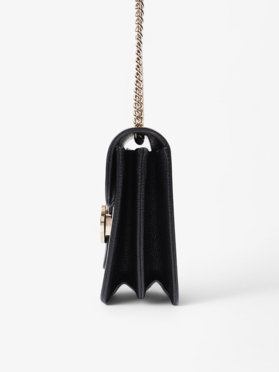 Gucci Interlocking GG Bag Black Leather Small Image 3