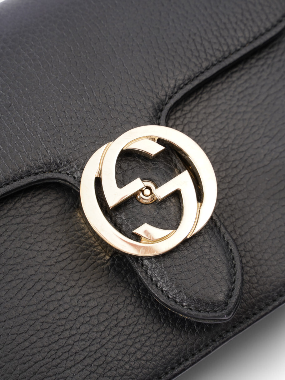 Gucci Interlocking GG Bag Black Leather Small Image 7