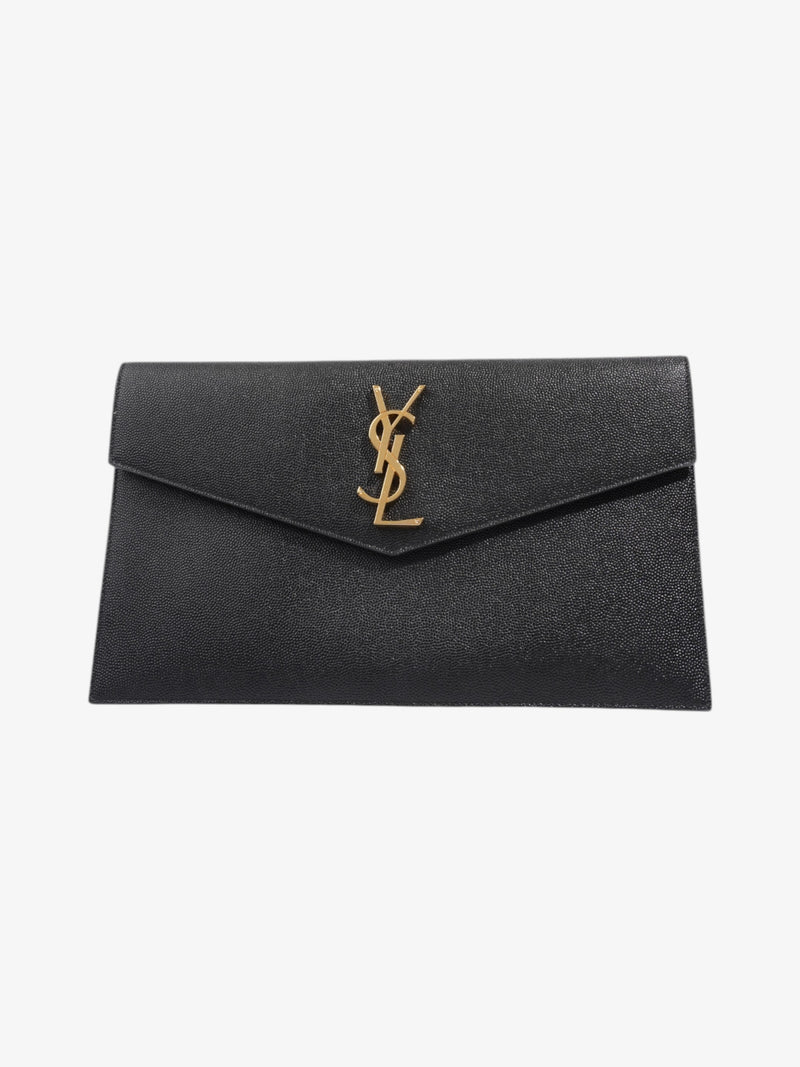  Saint Laurent Uptown Pouch Black Calfskin Leather