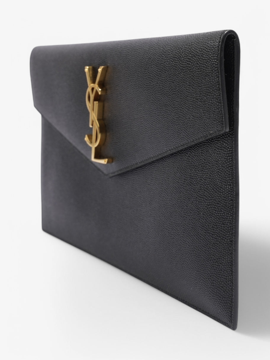 Saint Laurent Uptown Pouch Black Calfskin Leather Image 3