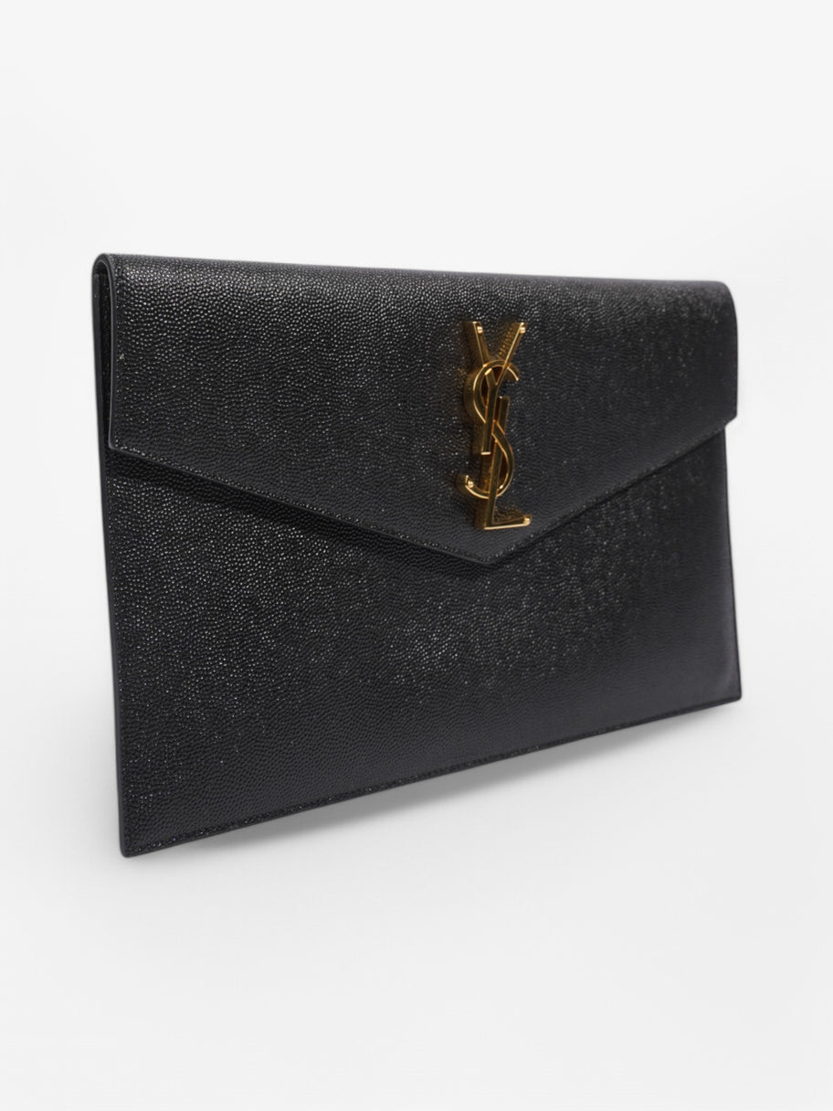 Saint Laurent Uptown Pouch Black Calfskin Leather Image 4