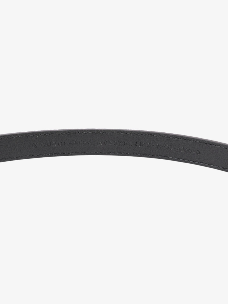 Gucci GG Marmont Thin Belt Black / Gold Suede 90cm / 36