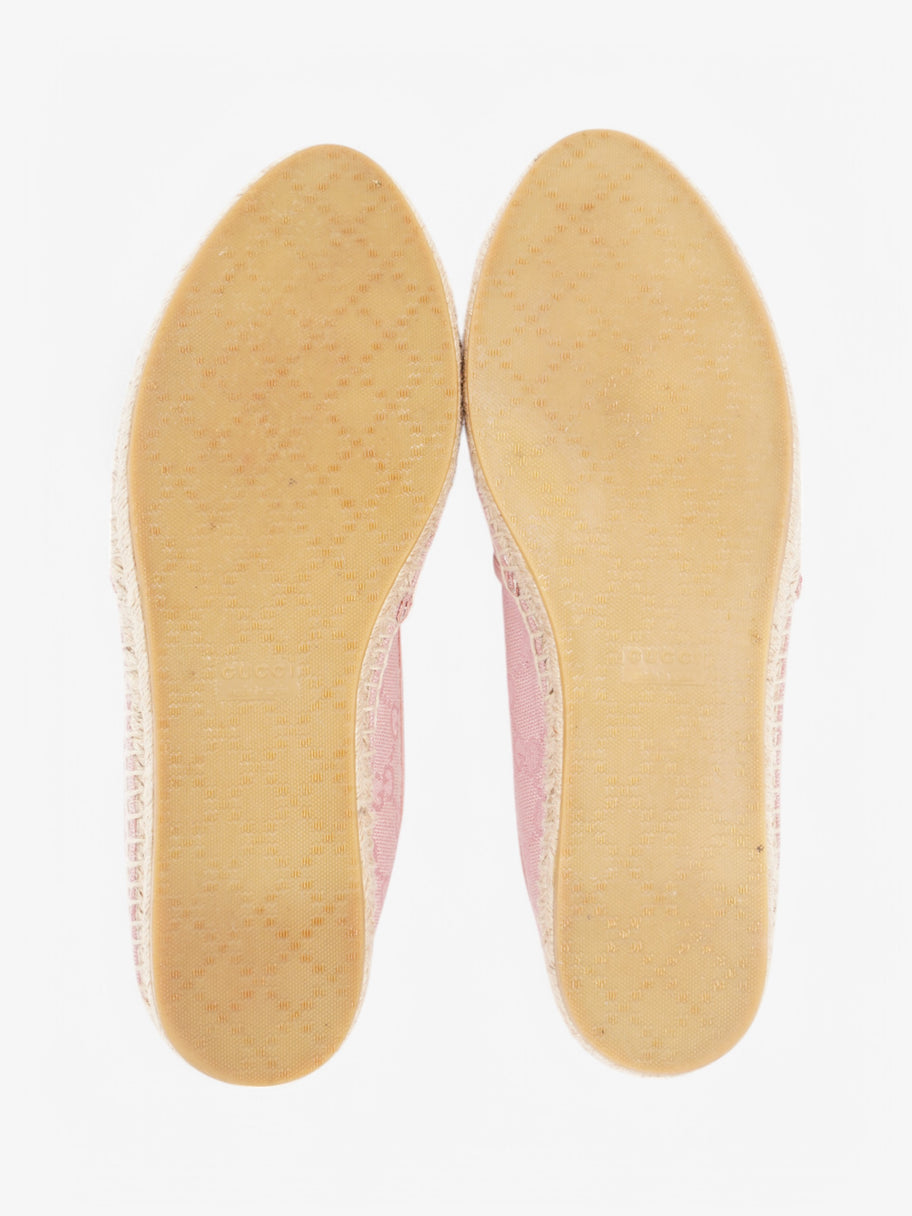 Gucci Espadrilles Pink Canvas EU 38 UK 5 Image 7