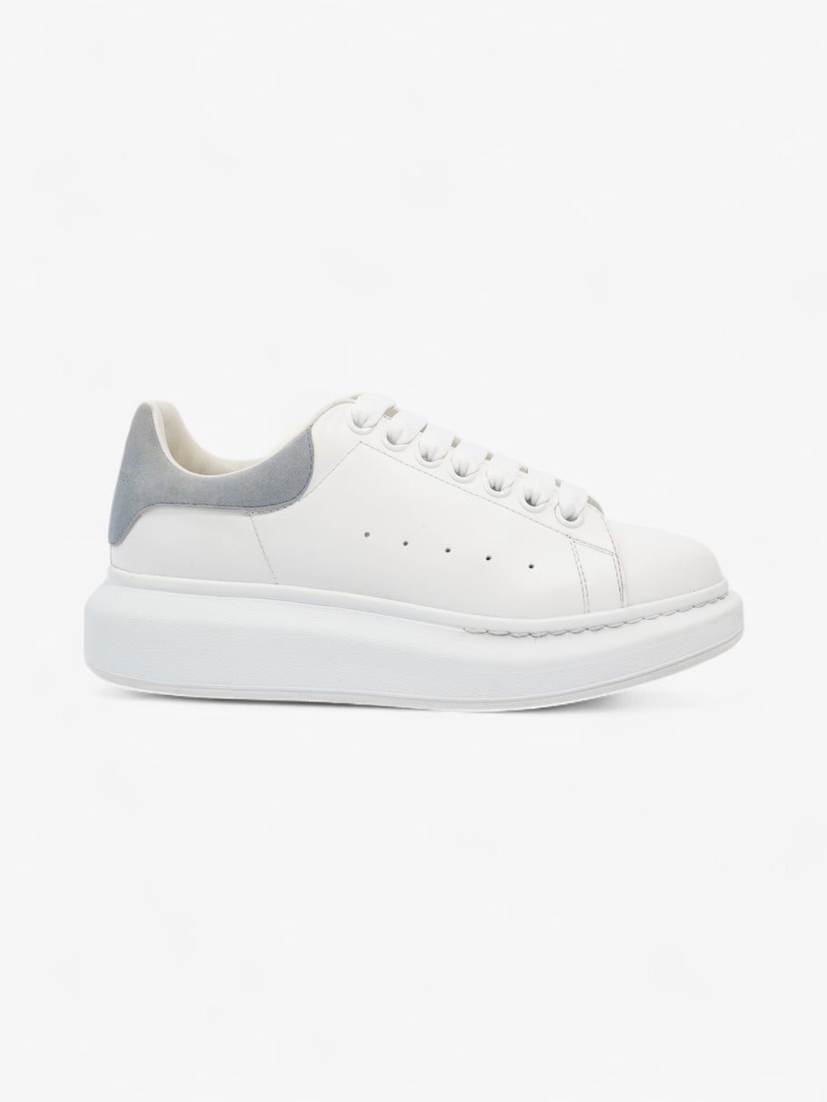 Alexander McQueen Oversized Sneakers White  / Light Blue Tab Leather EU 37.5 UK 4.5 Image 1