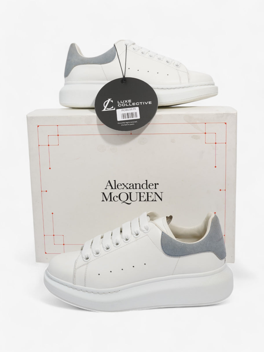 Alexander McQueen Oversized Sneakers White  / Light Blue Tab Leather EU 37.5 UK 4.5 Image 9