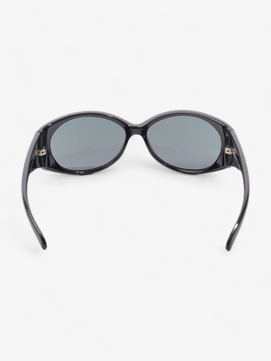 Tiffany and Co Wraparound Sunglasses  Black Acetate 120mm Image 3