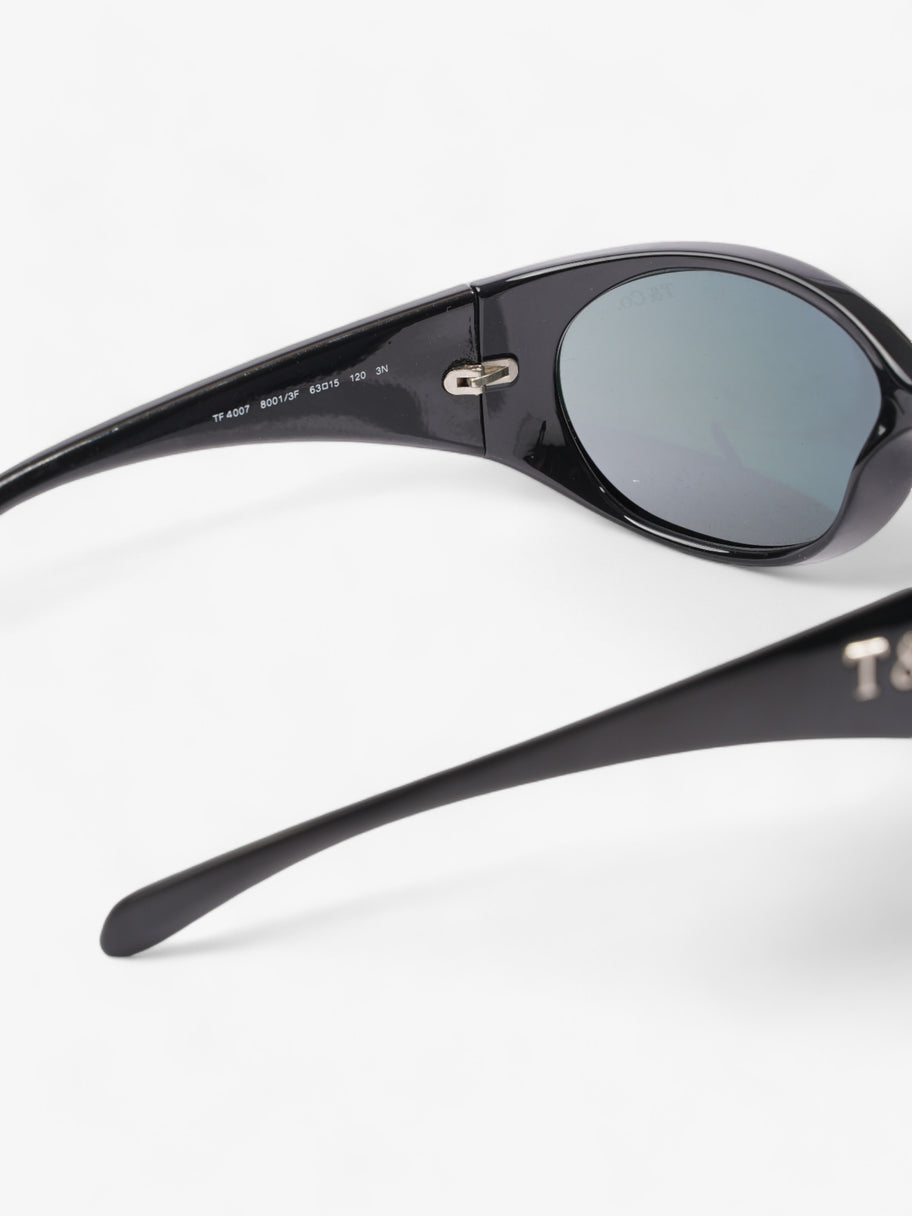 Tiffany and Co Wraparound Sunglasses  Black Acetate 120mm Image 5