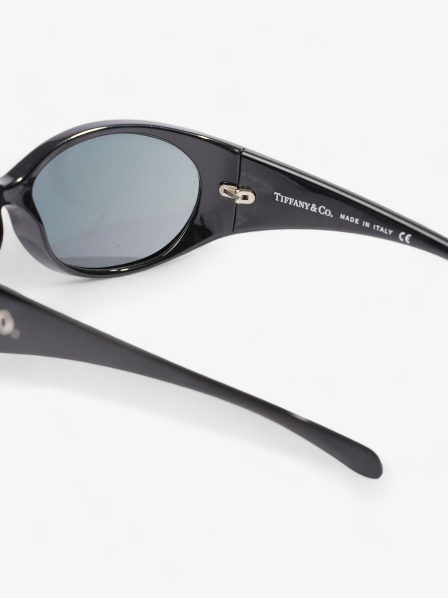 Tiffany and Co Wraparound Sunglasses  Black Acetate 120mm Image 6